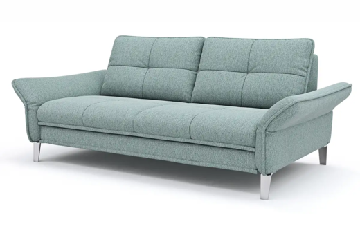 3-Sitzer Sofa mit blauem Stoff • Reso Möbel 3-Sitzer Sofa mit blauem Stoff • Reso Möbel